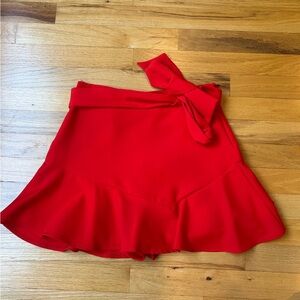 Zara Red Skirt Size Small